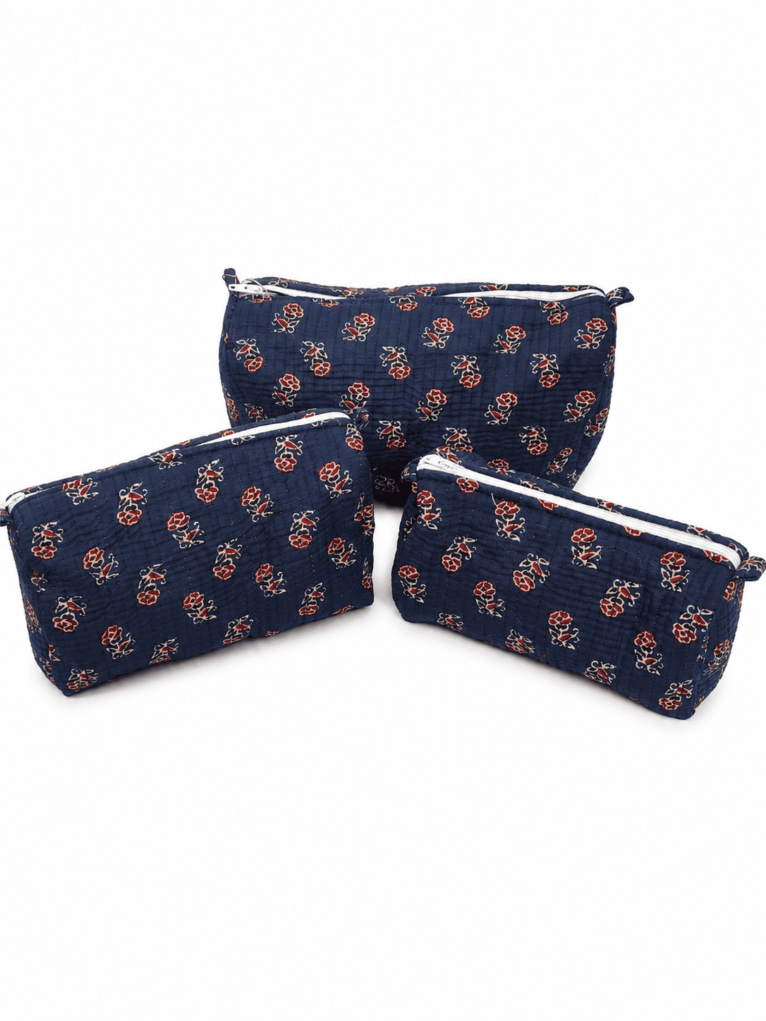 Block Print Set of 3 Pouch