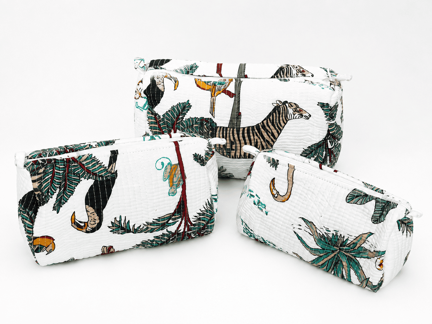 Jungle Print Set of 3 Pouch