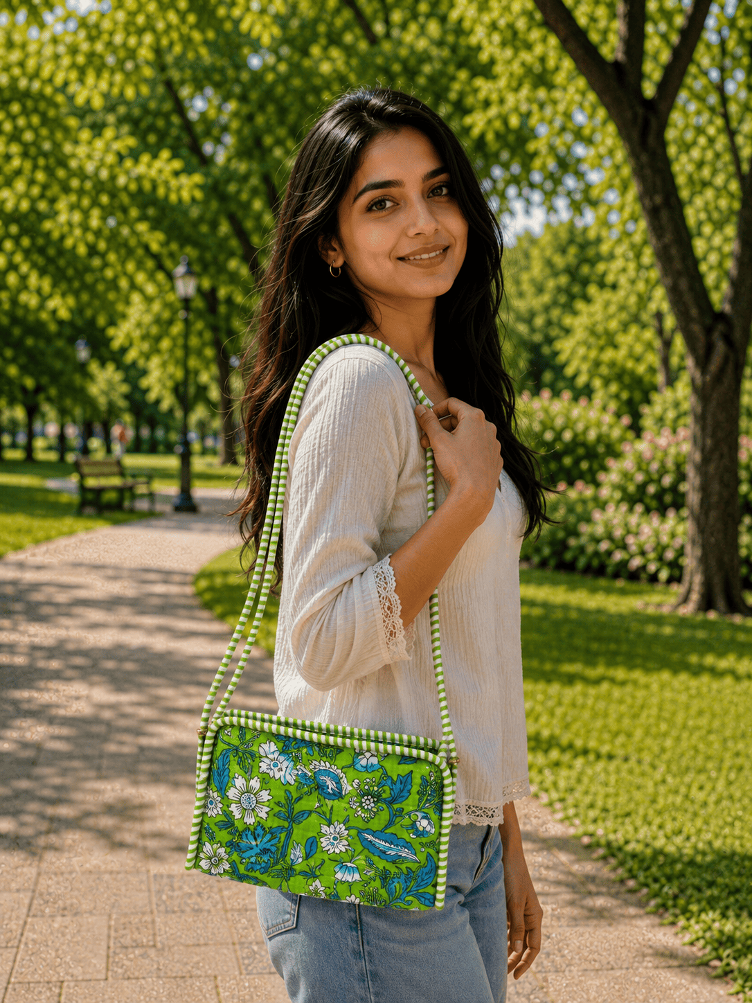 Floral Print Sling Bag