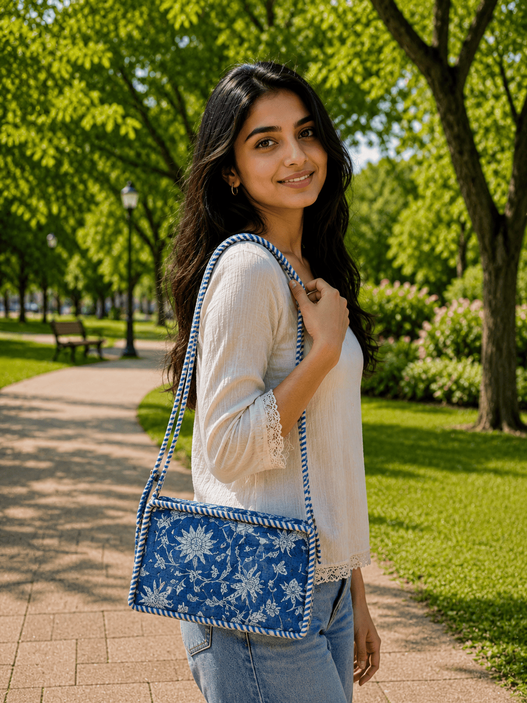 Floral Print Sling Bag